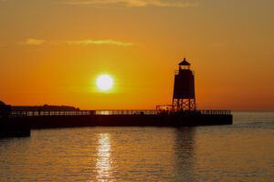 Charlevoix lighthouse in Northern Michigan